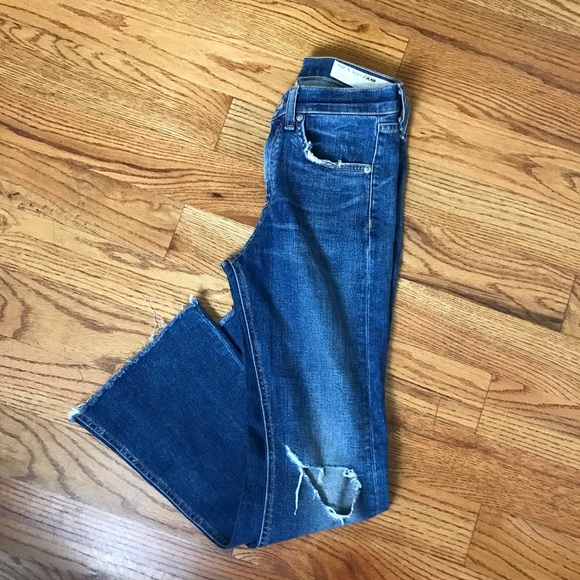 Rag & Bone 10” Crop Flared Jeans - Picture 2 of 11